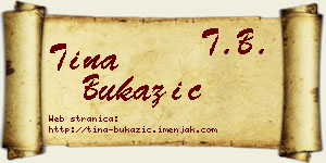 Tina Bukazić vizit kartica